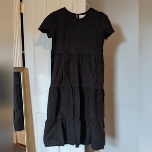 Tradlands Charcoal Tiered Midi Dress